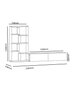 Hanah Home Mueble de TV Blanco de 220 cm